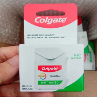 🔥ถูกกว่าห้าง🔥 ไหมขัดฟันคอลเกต Colgate ยาว 25 เมตร ของแท้ 100% EXP2024