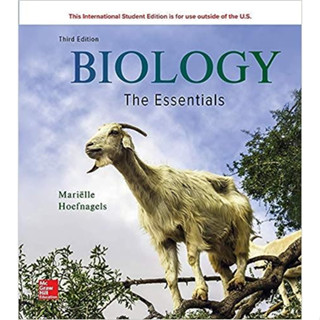 [หนังสือ] BIOLOGY: The Essentials ตำรา แพทย์ แพทยศาสตร์ หมอ พยาบาล ชีววิทยา ชีวเคมี biochemistry essential medicine