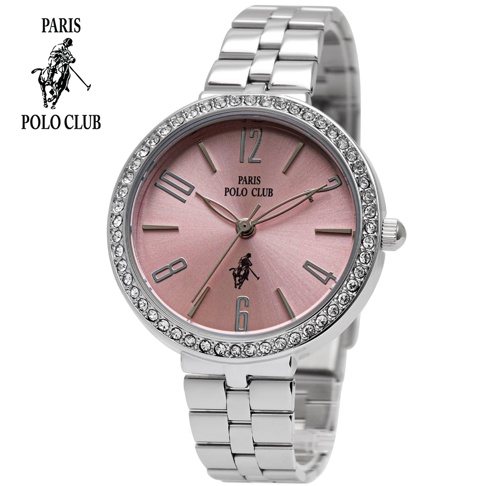 นาฬิกาข้อมือผู้หญิง นาฬิกาหน้าปัดสวยหรู แบรนด์ Paris Polo Club PPC-220509L กันน้ำได้ รับประกัน 1 ปี