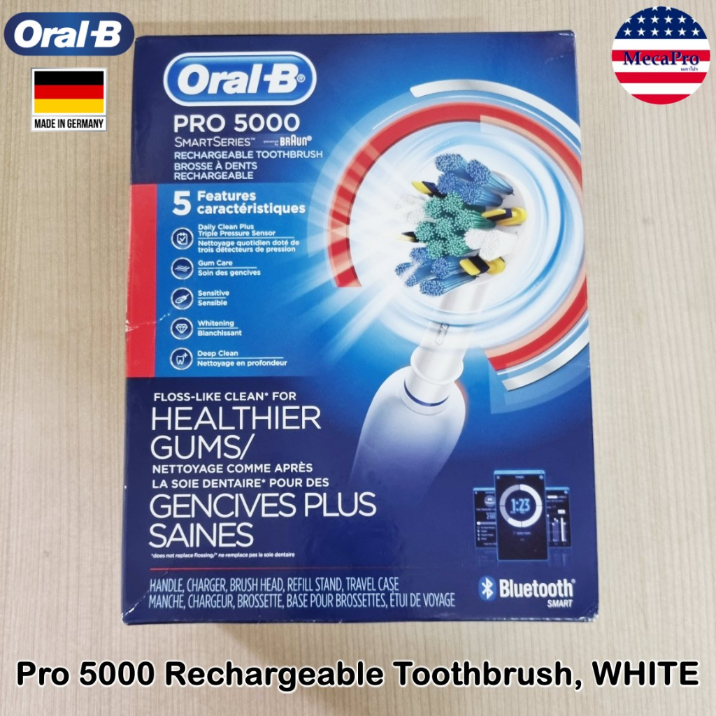 Oral-B® Pro 5000 Smart Series Rechargeable Toothbrush with Bluetooth ออรัล-บี แปรงสีฟันไฟฟ้า
