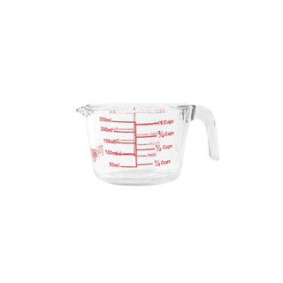 ถ้วยตวงขนาด 250 ml. มีสเกลบอกปริมาตร Glass Measuring Cup 250 ml.