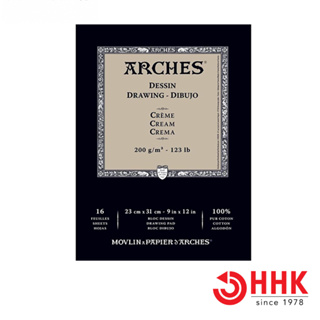 Arches(อาร์เช่) สมุดดรออิ้งอาร์เช่  ขนาด 23×31 ซม. หนา 200g ผิวกึ่งหยาบ # 400 015 885