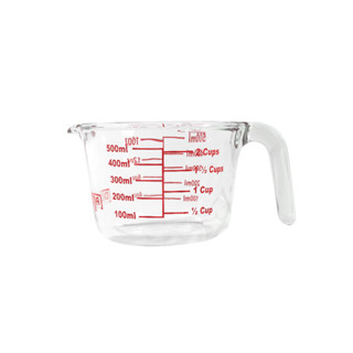 ถ้วยตวงขนาด 500 ml. มีสเกลบอกปริมาณ Glass Measuring Cup 500 ml.