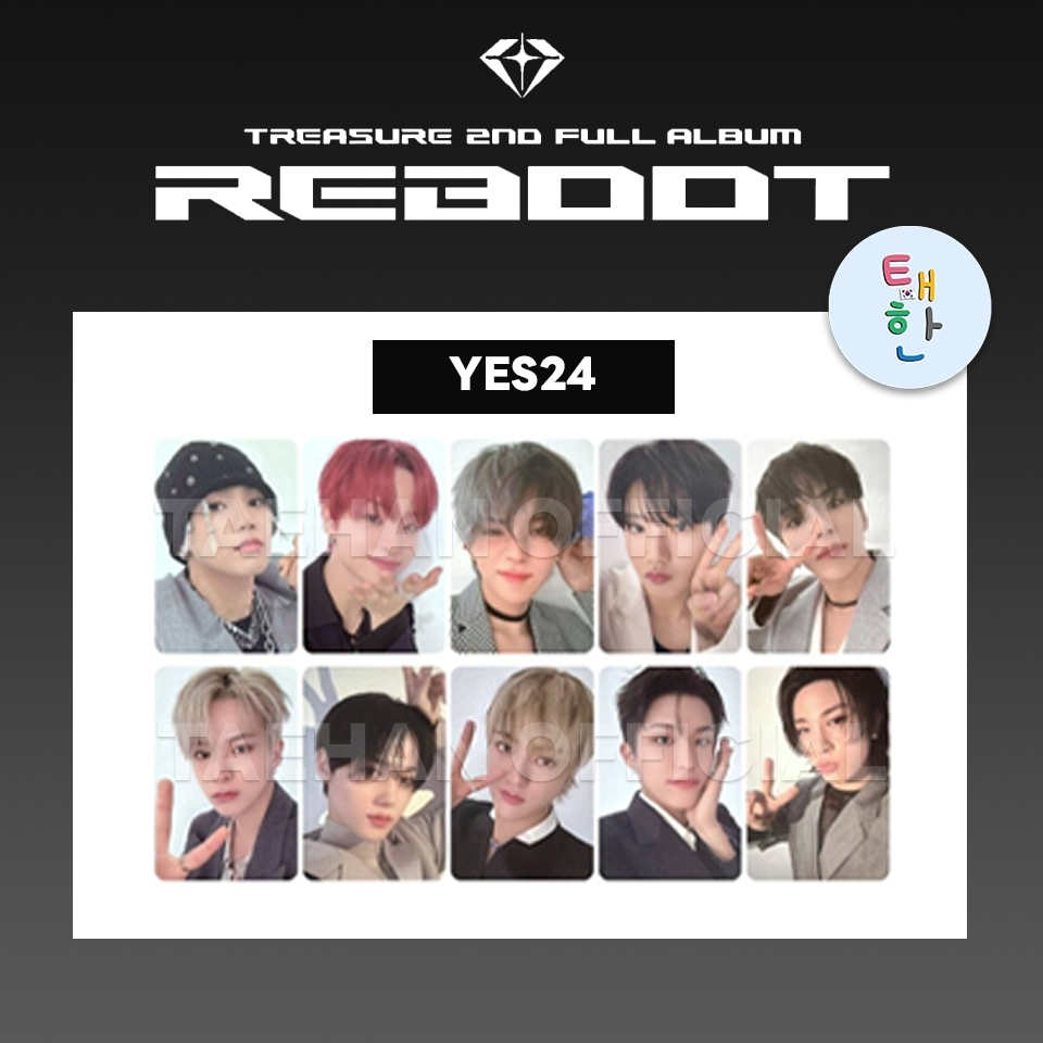 ✅พร้อมส่ง [TREASURE] การ์ดอีเว้นท์ 'REBOOT' [YES24 PHOTOCARD EVENT]