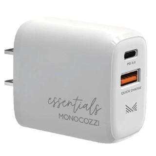 อะแดปเตอร์ Monocozzi Wall USB Charger 1 USB-A / 1 USB-C (PD20W) White [iStudio by UFicon]