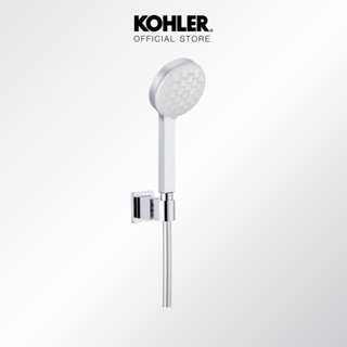 KOHLER Renew multifunction handshower with Hose+bracket-geometric ชุดฝักบัวสายอ่อน3 ระดับ ยาว 1.5 เมตร พร้อมสายอ่อนและขอแขวน รุ่นรีนิว(จีโอแมทริก) K-76368T-CP