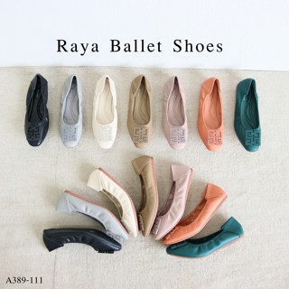 Mgaccess Raya Ballet Shoes A389-111 รองเท้าคัทชู ตะกร้า(2) **รุ่นนี้มี 3 ตะกร้านะคะ**