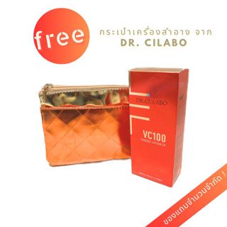 แถมฟรี! กระเป๋าเครื่องสำอาง vc100 essence ex dr:cilabo วิตซีบริสุทธิ์สกัดเข้มข้น ผิวใส รูขุมขนกระชับ made in Japan 150ml