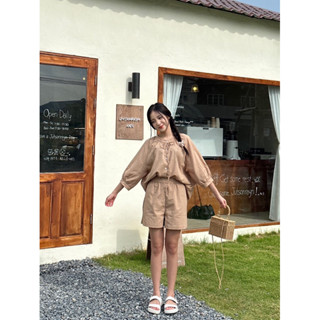 🌳🍃~ เอาใจสาวๆที่ชอบใส่ชุดเซ็ทคู่ คอลเลคชั่นใหม่ล่าสุด ชุดเป็นสีเอิร์ทโทน ถูกใจสายรักธรรมชาติยิ่งนัก เนื้อผ้าลินินผสมฝ้าย