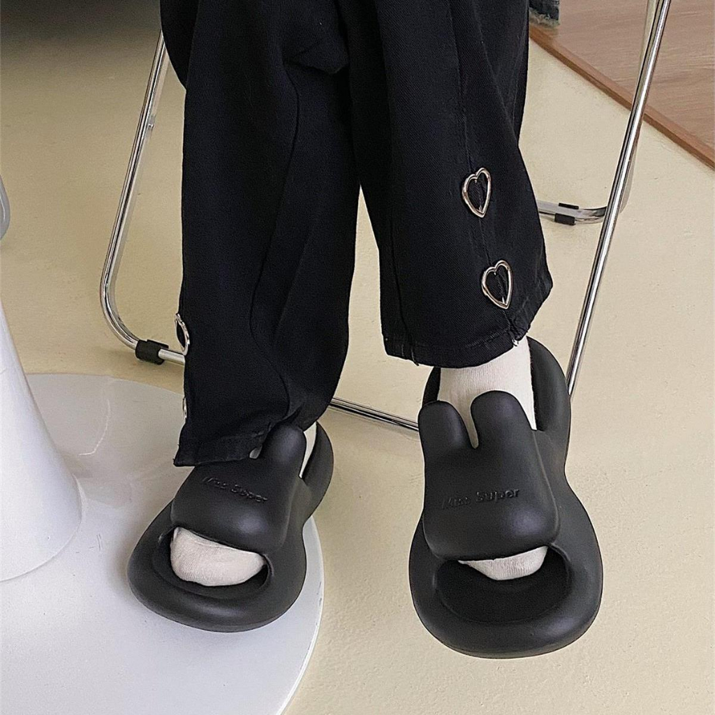 LGShoes NEW รองเท้าแตะน่ารัก รองเท้าแฟชั่นเกาหลี ทรงกระต่ายกิ๊บเก๋ยูเรก้ามากแม๊ ความแบ๊วความปังคือยืนหนึ่ง มีร 4 สี