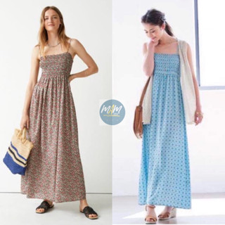 ยู นิ โคล่  แม๊กซี่เดรส สายเดี่ยว,แขนกุด Maxi Dress มือสอง  สภาพเหมือนใหม่