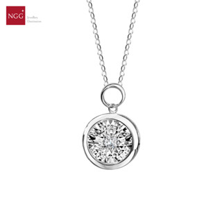 NGG Dazzling Diamond 18K White Gold Diamond Necklaces