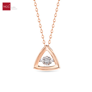 NGG Dazzling Diamond 18K Rose Gold Diamond Necklace