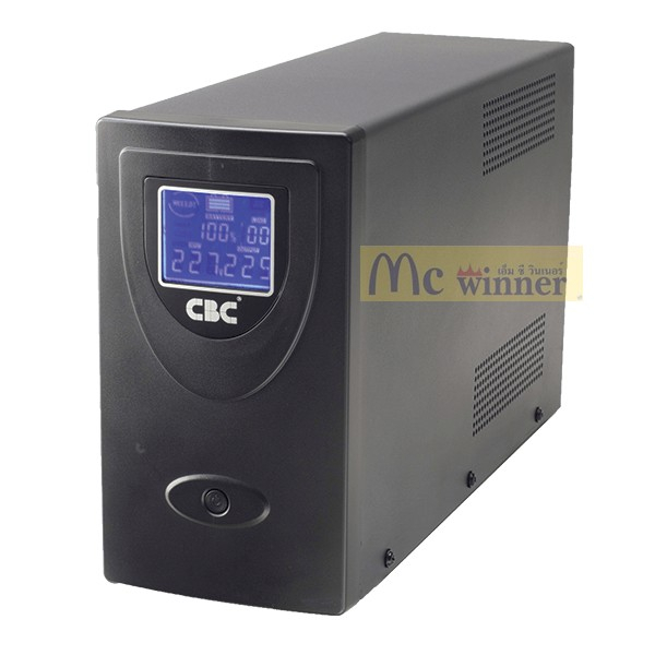 UPS (เครื่องสำรองไฟฟ้า) CBC รุ่น URi-1200VA 720W LCD ประกัน 2 ปี
