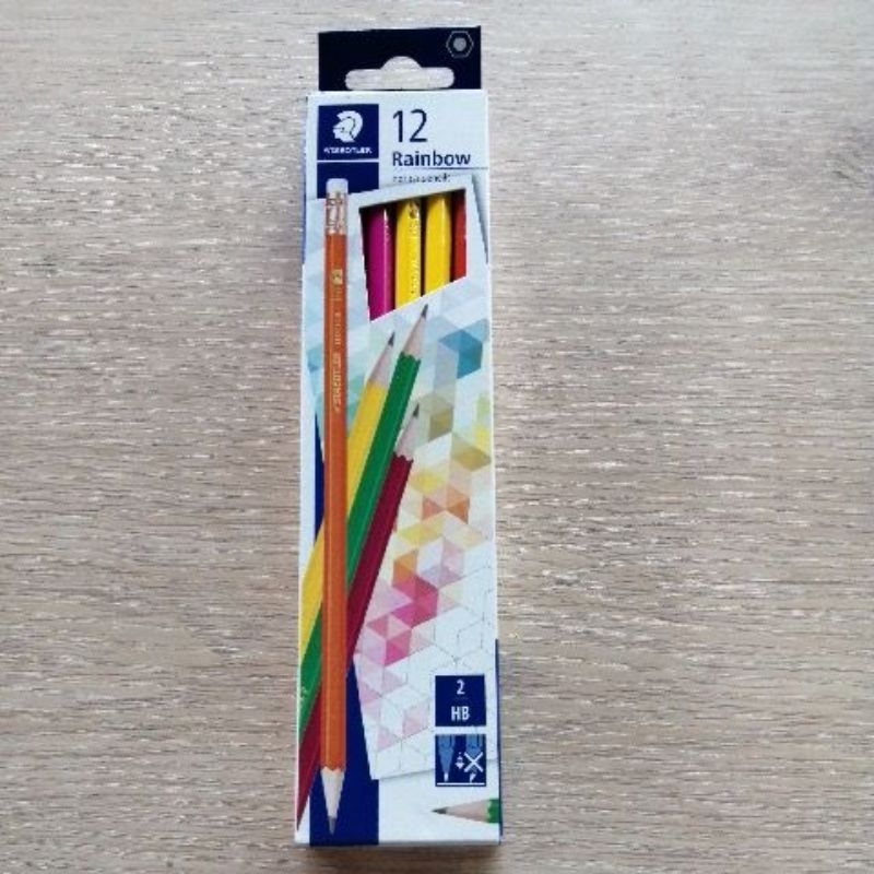 ดินสอ​ STAEDTLER​ รุ่น​ Rainbow HB​ ตัวด้ามคละสีในกล่อง​ (1X12​ ด้าม)​