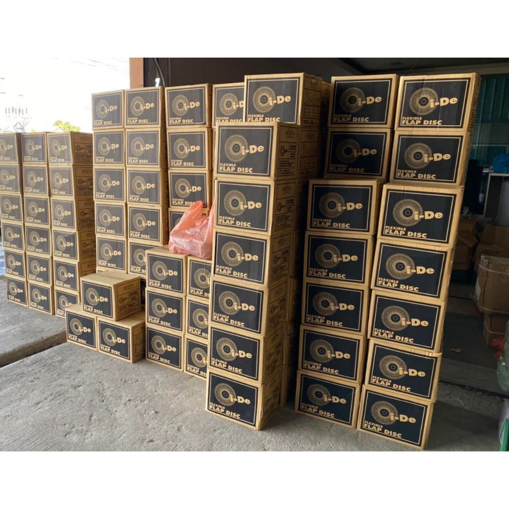 **ราคายกลัง 100** ใบ ide ใบทรายซ้อน จานทรายซ้อน หลังอ่อน สำหรับ ขัดเจียร สแตนเลส เหล็ก อลูมิเนียม I-De 4นิ้ว (เลือกเบอร์