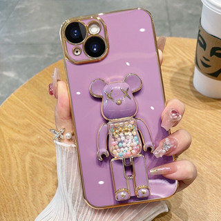 เคส ขาตั้ง น้องหมี  สำหรับรุ่น Oppo  A9 2020  A5 2020  A53  A16  F9  A5s  A7 A12 A83 A58  A78 A3s  A15 A15s ส่งจากไทย