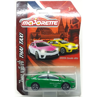 Majorette Toyota Corolla Altis - Thai Taxi Dark Green ล้อ D5S Scale 1/61 (8cm) package แบบยาว