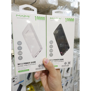 Powerbank แบตสำรอง ยี่ห้อ Maimi รุ่น Mi13 มี มอก 10000MAH แบตสำรองมี มอก. ที่คุณเชื่อมั่น (มีรับประกัน)