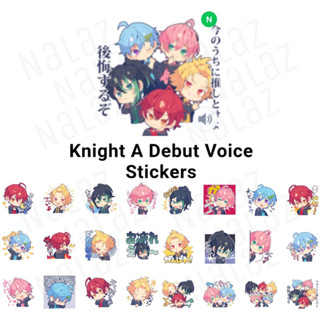 ใหม่‼️ Knight A สติกเกอร์ไลน์ 騎士A เดบิวต์ Debut ภาษาญี่ปุ่น ไม่หมดอายุ