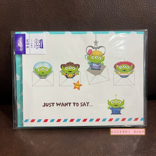 Disney Pop up Card ลาย Toy Story (Alien) แบบ Letter ขนาดการ์ด 10.6 x 14.2 ซม.