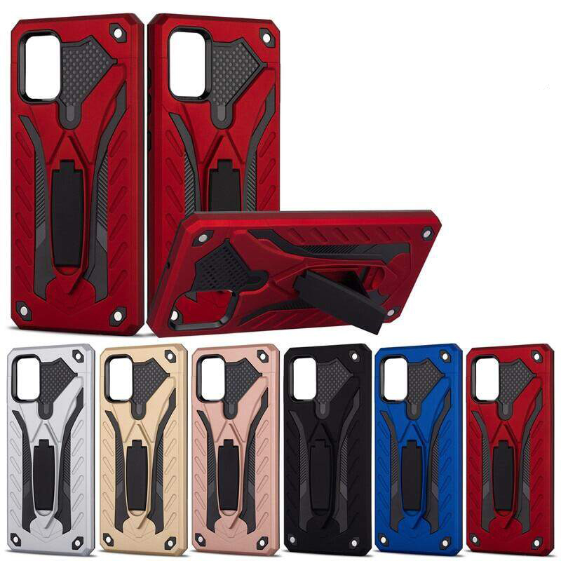 A2z-Shop Xiaomi Redmi Note 8 9 10 11 12 Note 8 9 10 11 12 Pro - Robot Foldable kickstand Silicone Ba