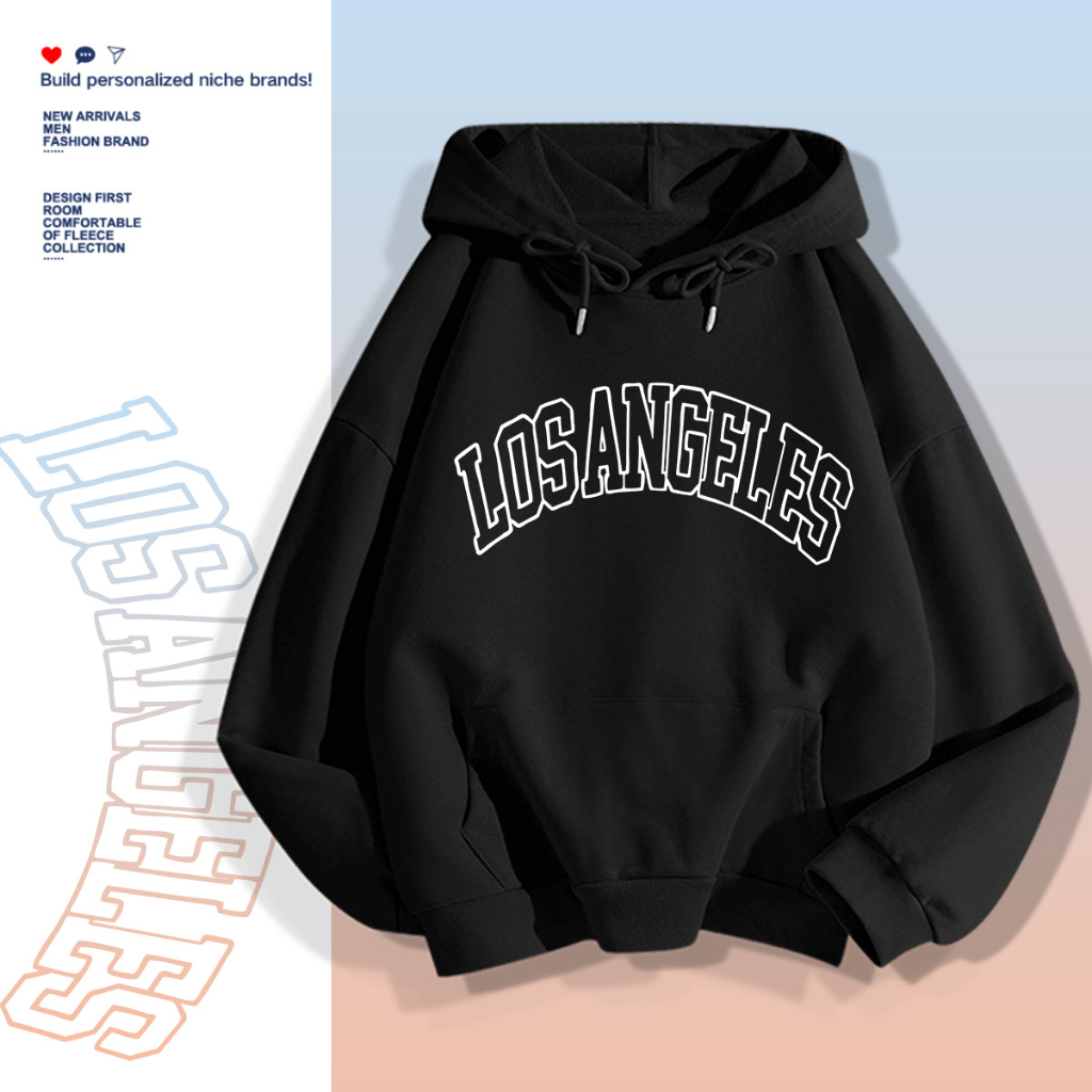 L457 เสื้อฮู้ดแขนยาวผ้านุ่มใสสบายฯ ลายสวยแฟชั่นได้ทั้งชายและหญิง
