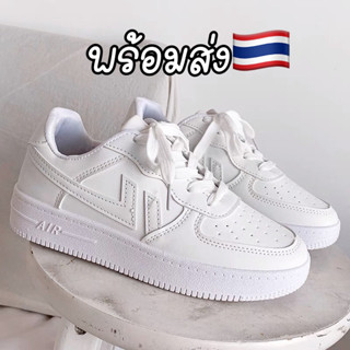 พร้อมส่งไทย🇹🇭 รองเท้าผ้าใบสีขาว ใส่เรียน ใส่เที่ยว คุ้ม