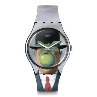 Swatch นาฬิกาผู้ชาย LE FILS DE LHOMME BY RENE MAGRITTE รุ่น SUOZ350