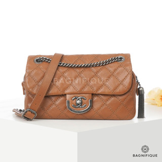 CHANEL EASY 10_ BROWN CARAMEL CAVIAR RHW