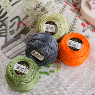 DMC รหัสสี 208 -761 Pearl cotton ไหม เบอร์ 8 made in france