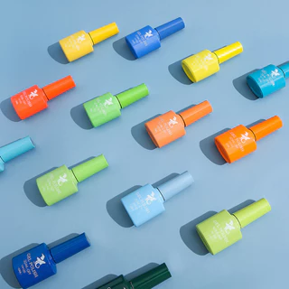 สีเจล สีทาเล็บ GEL POLISH สีขวดน่ารัก สดใส ตามเฉดสีเลย 10 ml.