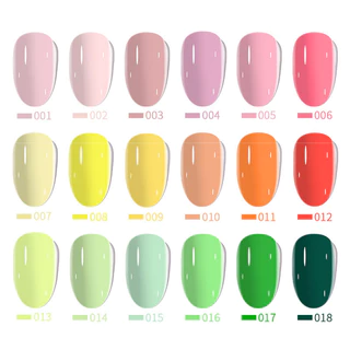 สีเจล สีทาเล็บ GEL POLISH สีขวดน่ารัก สดใส ตามเฉดสีเลย 10 ml.