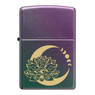 Zippo ไฟแช็กรุ่น 48587  Lotus Moon Design ของแท้ รับประกันตลอดชีวิต นำเข้าและจำหน่ายโดยตัวแทนจำหน่าย