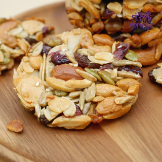 Tinymade คุกกี้ธัญพืชรวมไร้แป้ง เคลือบน้ำผึ้งแท้ หวานน้อย | Mixed Grain Cookie Healthy Snack