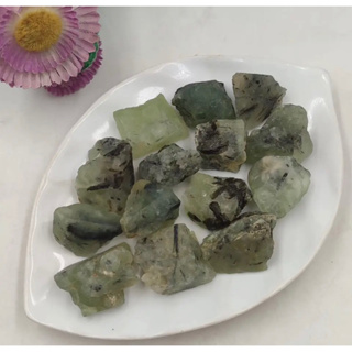 1pc Random Natural Prehnite Raw Stones Rough Green Grape Quartz Crystal Healing Gemstone Mineral Specimen Home