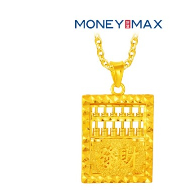 916 Gold 22K Blessings (发财) Greater Wealth Abacus Pendant | MoneyMax Jewellery | NP1698
