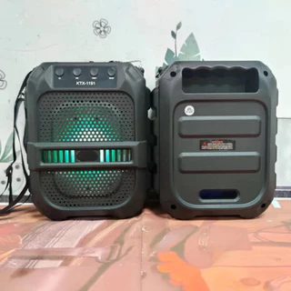 ลำโพงบลูทูธ รุ่น Ktx-1191ไร้สาย เชื่อมได้2เครื่องพร้อมกัน มีไฟสวยงาม แถมสายสะพายในตัว