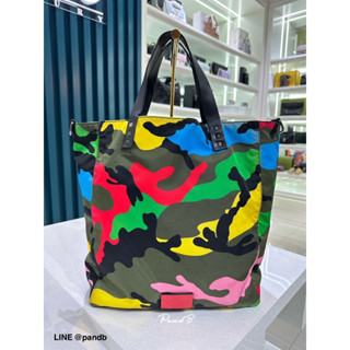 [ของแท้💯] Valentino Nylon Camo Tote Bag