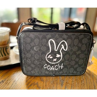 Coach Luna New Year Chartet Crossbody In Signature With Rabbit