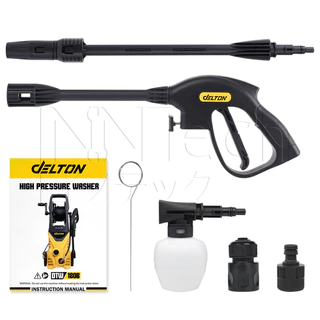 DELTON เครื่องฉีดน้ำแรงดันสูง เครื่องฉีดน้ำ 180 บาร์ 2,600 วัตต์ รุ่นท๊อป! DTW-180B เครื่องใหญ่ มอเตอร์ทรงพลัง