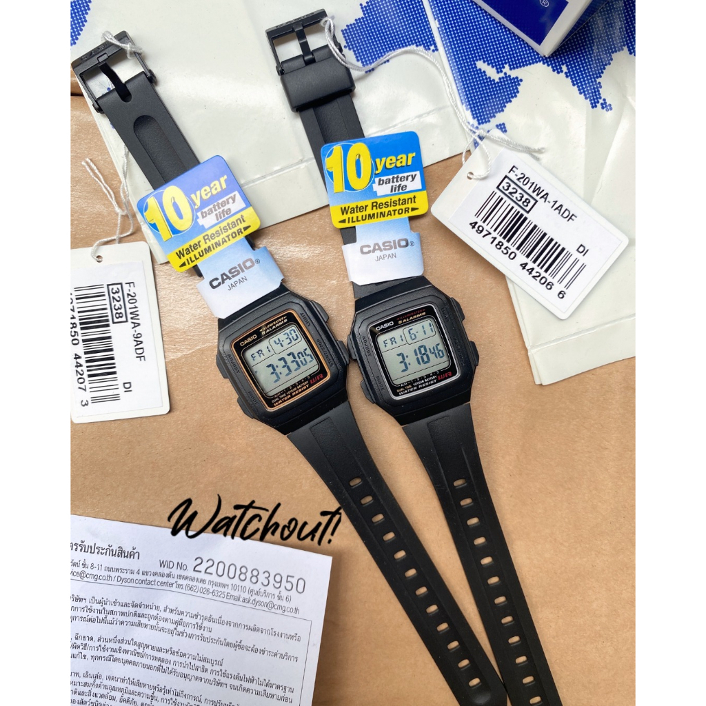 นาฬิกาข้อมือ Casio Digital รุ่น F-201WA