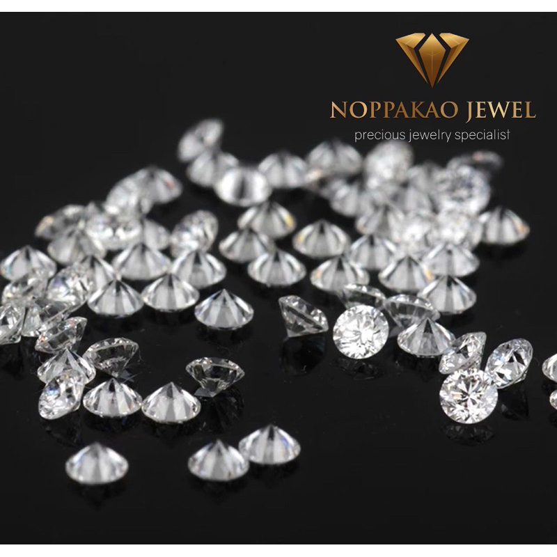 เพชรแท้ธรรมชาติ เพชรร่วง ขนาด2.1-2.7mm ไซซ์ 3.5-7ตัง น้ำ98-100 VS-VVS เพชรสวย ไฟดี เกรดพรีเมี่ยม