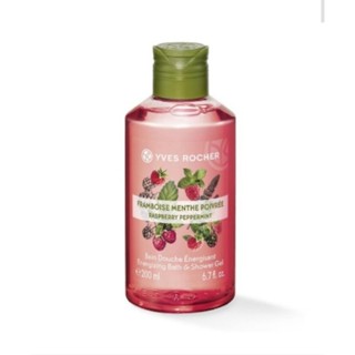 Yves rocher Energizing Raspberry Peppermint เจลอาบน้ำกลิ่นราสเบอร์รี่และเปปเปอร์มินต์