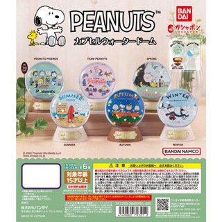 🔮 พร้อมส่ง 🔮 [เลือกแบบได้] Snoopy PEANUTS Water Dome Collection Bandai Namco Gachapon โปเกมอน ใหม่ ของแท้ JP