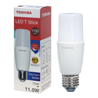 TOSHIBA หลอดไฟ LED 11W Stick แสงขาว (DL) (มอก.1955-2551,มอก.2780-2562) ขนาด 14 ซม.