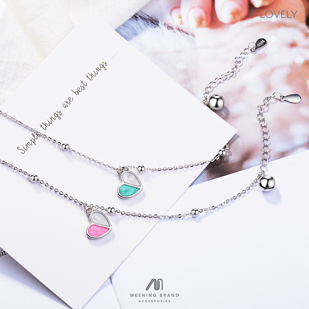 MeeningBrand สร้อยข้อมือเงิน LOVELY [01-0124]