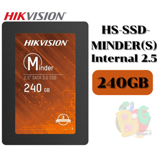 240GB SSD (เอสเอสดี) HIKVISION (HS-SSD-MINDER(S)) Internal 2.5" SATA III 6GB/S (3Y) ของแท้