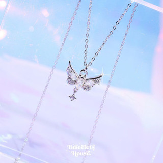 สร้อยคอเงินแท้ Butterfly in the Sky ~♥︎ ส่งฟรี EMS !