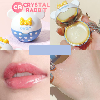 CRYSTAL RABBIT มิกกี้ลิปบาล์มมอยส์เจอร์ไรซิ่งลิปมาสก์ใสไม่มีสี